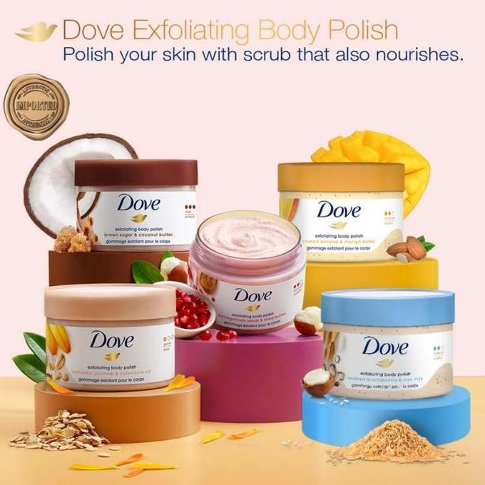Dove Exfoliating Body Polish Body Scrub _ loui