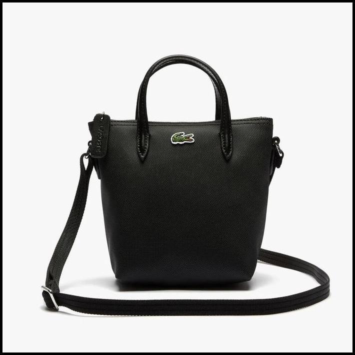 Lacoste L.12.12 Concept Petit Piqu Coated Canvas Mini Zip Tote Bag best seller