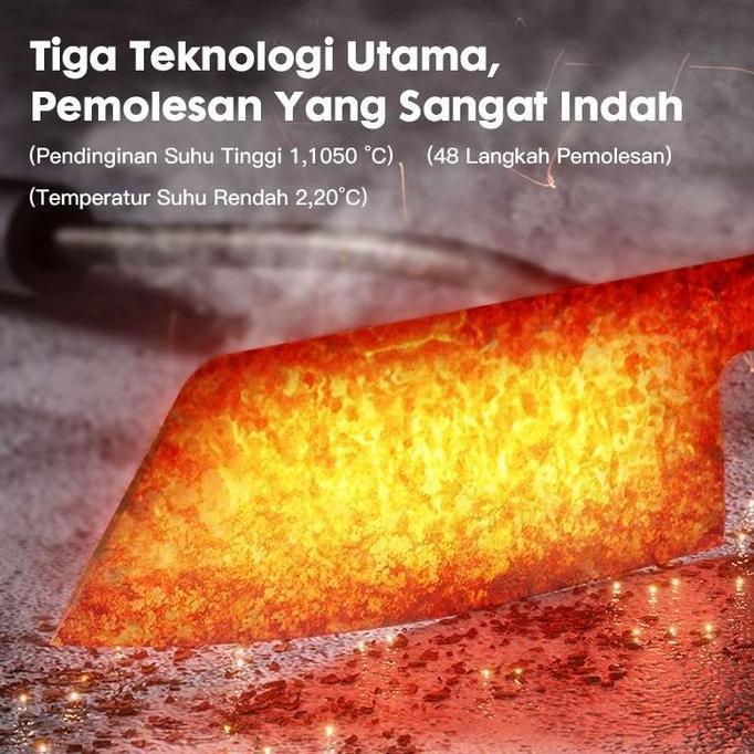 Premium Bilikot Pisau  Baja  Dapur Hitam Set 6In1 High Quality Stainless Steel Multifungsi Alat Koki