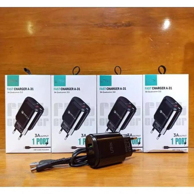 Promo Charger UMAX A31 Charger UMAX Fast Charger A-31 3A Qualcomm 3.0 Diskon