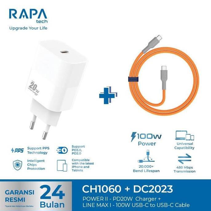 Promo rapatech Power II Fast Charger 30 Watt ch1080 Diskon