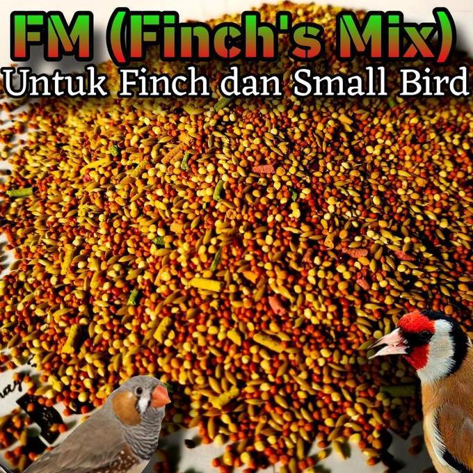 Brixd- J&J Finch Mix (Fm) (1Kg) Pakan Burung Emprit, Gold Amadine, Finch