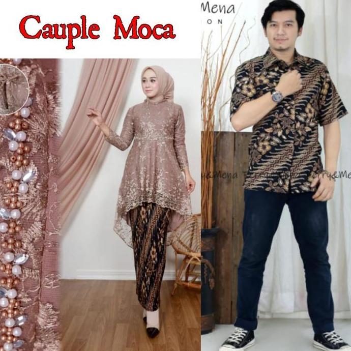 Newgir- Couple Kebaya Lesti Kejora Set Batik Lengan Pendek