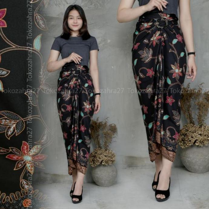 Newgir- Kain Lilit Batik / Rok Lilit Batik Modern / Rok Wisuda / Rok Wanita / Rok Batik Kebaya Katun