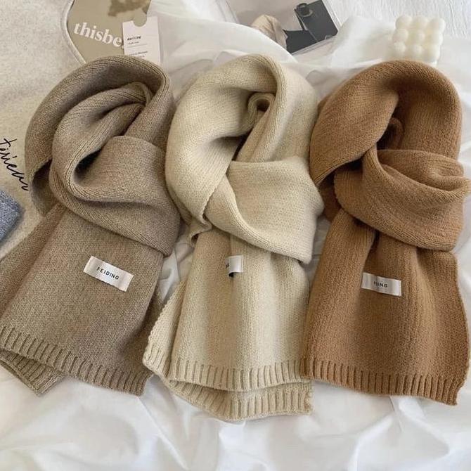 Syal rajut korea Syal winter syal musim dingin Syal leher auntum Scraft winter syal knit