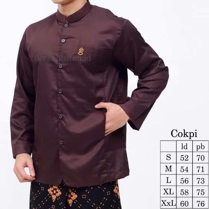 KOKO SEMI JAS BAJU KOKO POLOS MODEL AMMU ADA BORDIL TEROMPAH KATUN TOYOBO TERBARU Muslim Pria Panjan