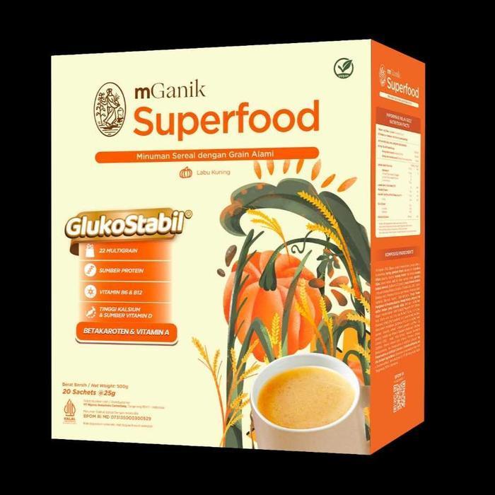 MGanik Super Food Multigrain 1 BOX (20 Sachet) M-Ganik M Ganik Minuman Sereal Obat Gula Darah Tinggi