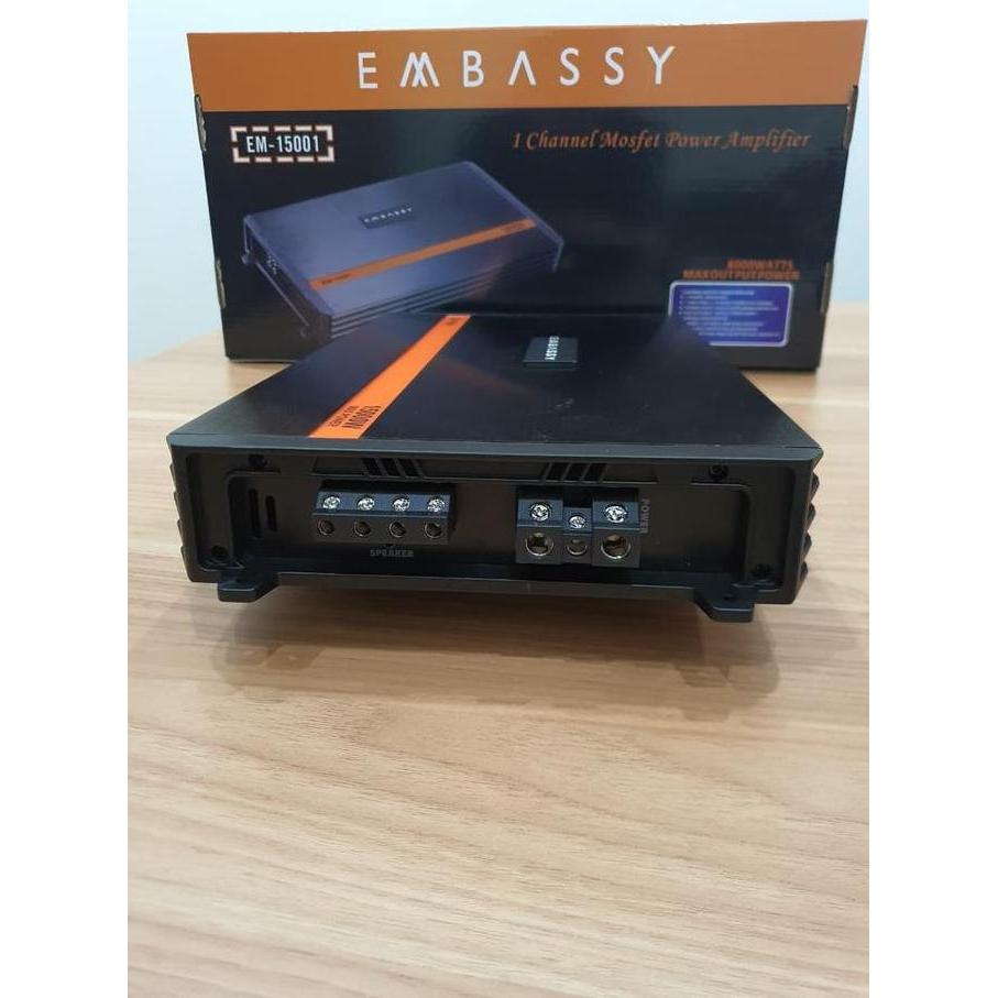 Kick_Doller - Embassy Power Monoblok Em-151 1 Channel Mosfet Power Amplifier 15 Watt Max Output Digi