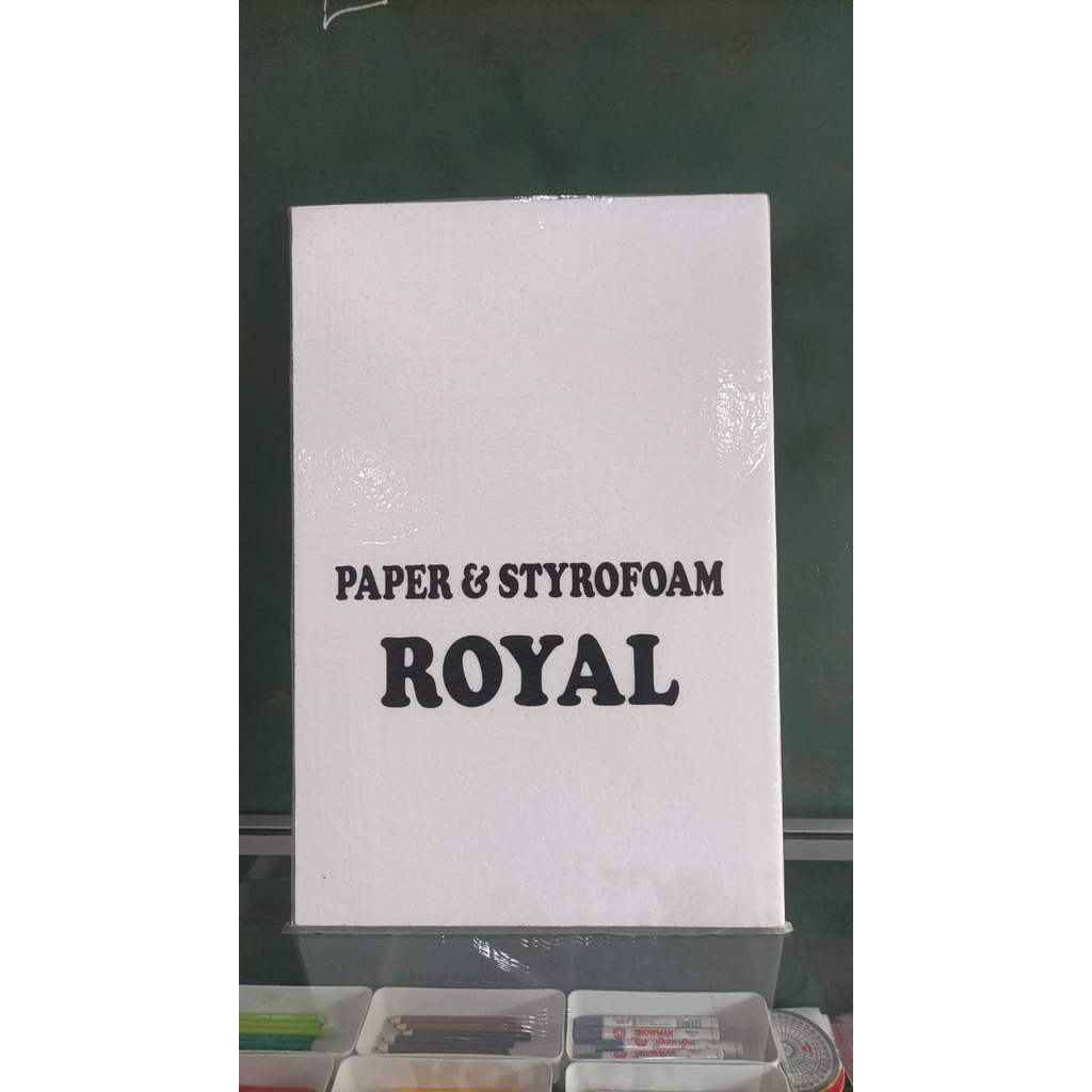 Styrofoam Lembaran Putih dan Warna-Warni