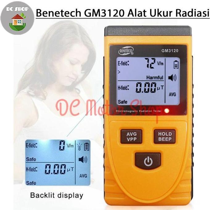 Benetech Gm3120 Alat Pendeteksi Radiasi Detektor Alat Ukur Radiasi Ori