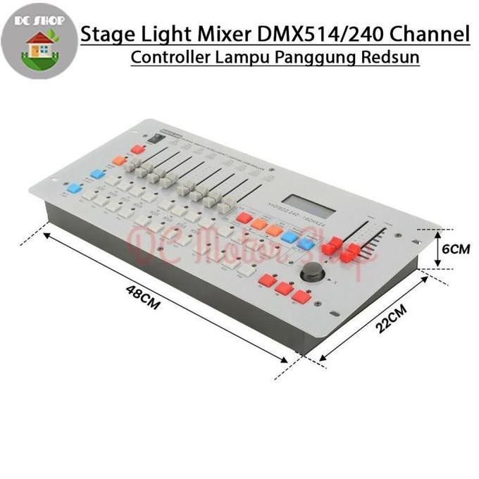 Mixer Lighting Dmx 512 / Disco 240 Dmx240 Controller Lampu Panggung