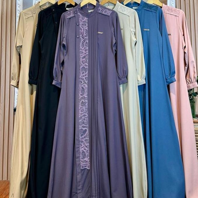 Promo New Arrival Gamis Standar Jasmine Rajut Impor Ld 108 Muslim Wanita Dress
