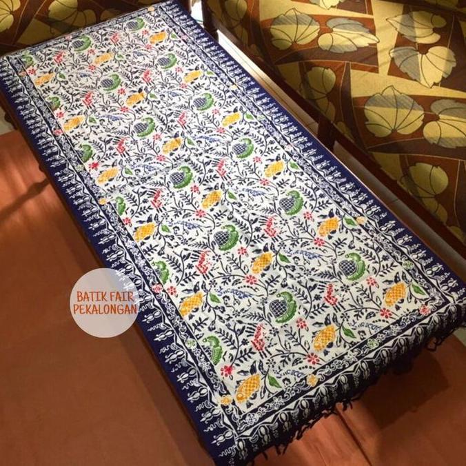Xyxy- Taplak Meja Panjang Taplak Meja Tamu Panjang Ukuran 120X50Cm Batik Cap Loper Batik Taplak Meja