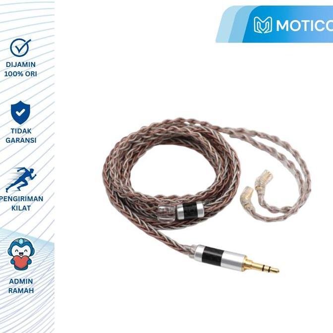 Tersedia Tripowin C8 Upgrade Cable Mic 8 Core Silver Copper Foil Braided Kabel