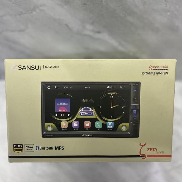 Headunit Sansui Double Din Deckless 7Inch Tv Mobil Carplay Mp5 Termurah