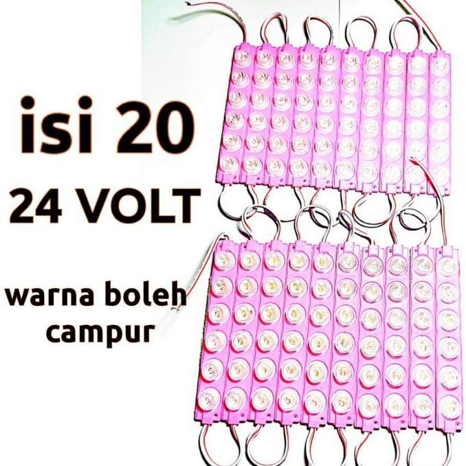 Promo isi 20 Lampu LED 6 mata 24 volt Paket isi 20 Pcs Lampu LED 6 mata besar 24 volt Diskon
