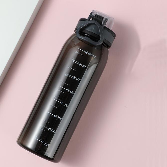 Baru- Miniso Botol Air Minum Plastik 900Ml Besar Olahraga Bottle Anti Bocor Sport Bottle