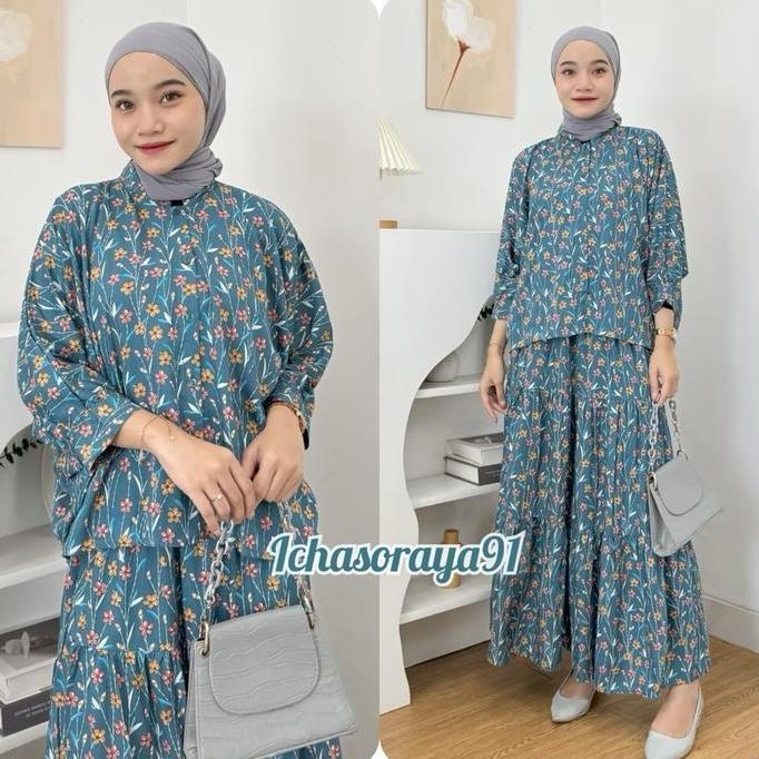 Newrelig- Aisha Set Rok Rayon Viscose Premium Ld 120 - Pakaian Muslim Wanita