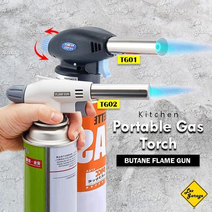 Lengkap- Blow Torch Gas Flame Gun Alat Las Portable Kepala Las Gas Lpg