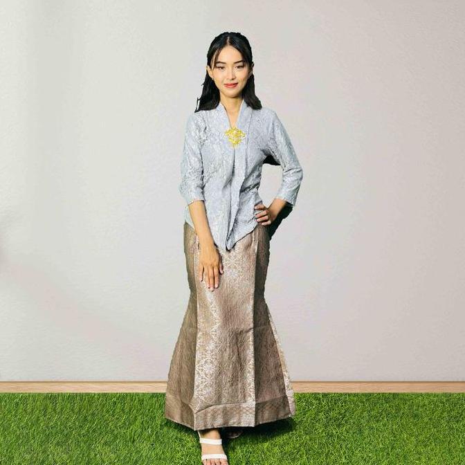 DV87 >> Lunar Mermaid Skirt - Rok Wanita Songket - Rok Duyung Songket Premium - Rok Wanita Korean St
