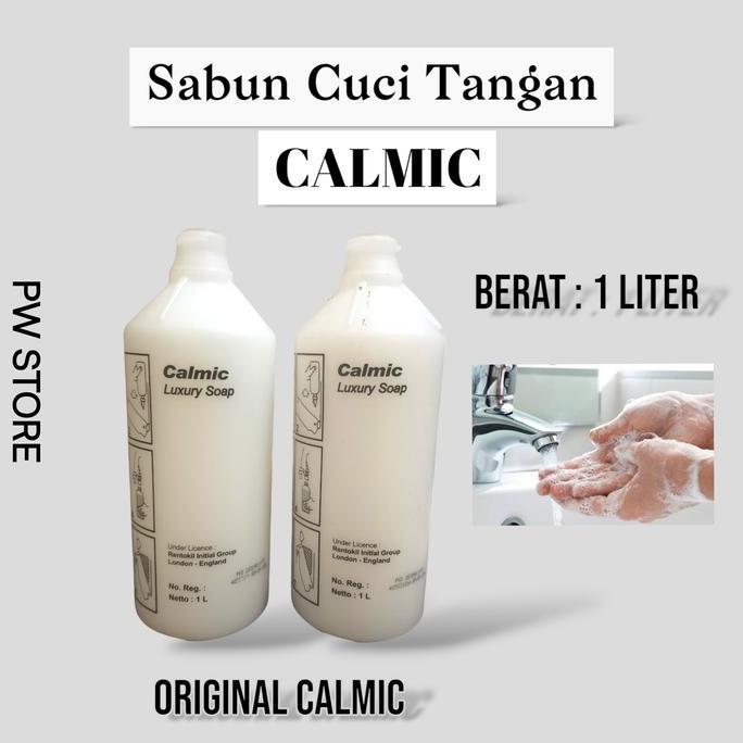 BERKUALITAS Sabun Cuci Tangan Calmic 1 Liter Original Calmic Hand washing Soap