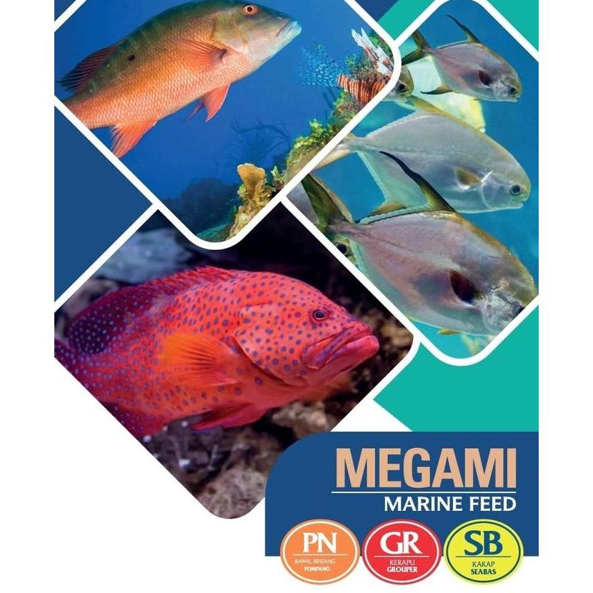 Fishtoday- Megami Gr Pn Sb Pelet Pakan Ikan Kerapu Kakap Koi Hias Koki Ms Laut
