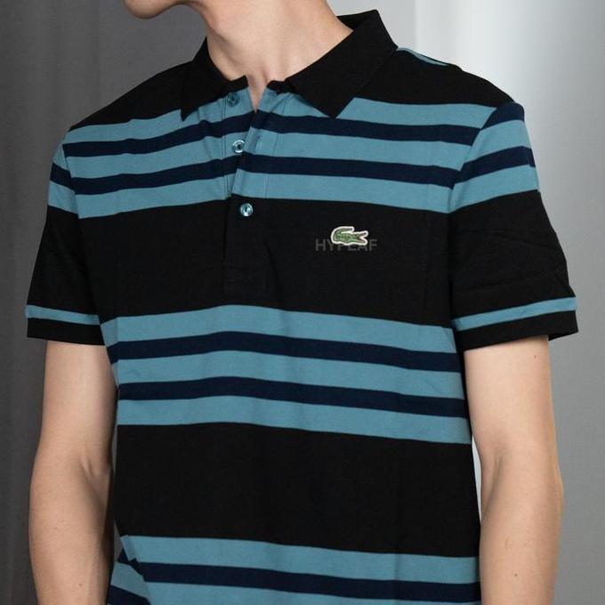 LACOSTE Striped Polo Shirt Authentic / Kaos Polo LACOSTE Orinal