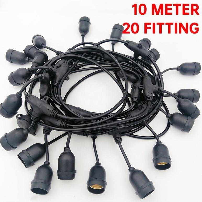 Fitting Lampu Gantung Outdoor 10M 20 Fiting 10 M