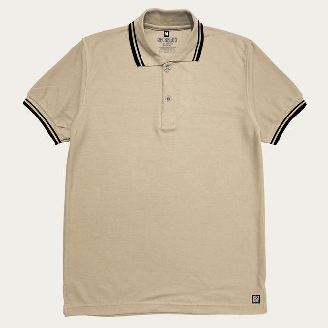 Reckblud - Bundling 3 Pcs Polo LIST Kerah Polos Unisex Paket Hemat Coksu Navy Putih cuci kering x Pa