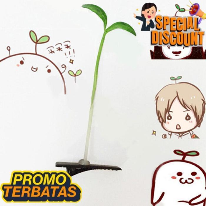 Trending Hpda Hairpin Sepucuk Daun Tunas Tauge Sporut Hick Jepit Rambut Cosplay Dr-02