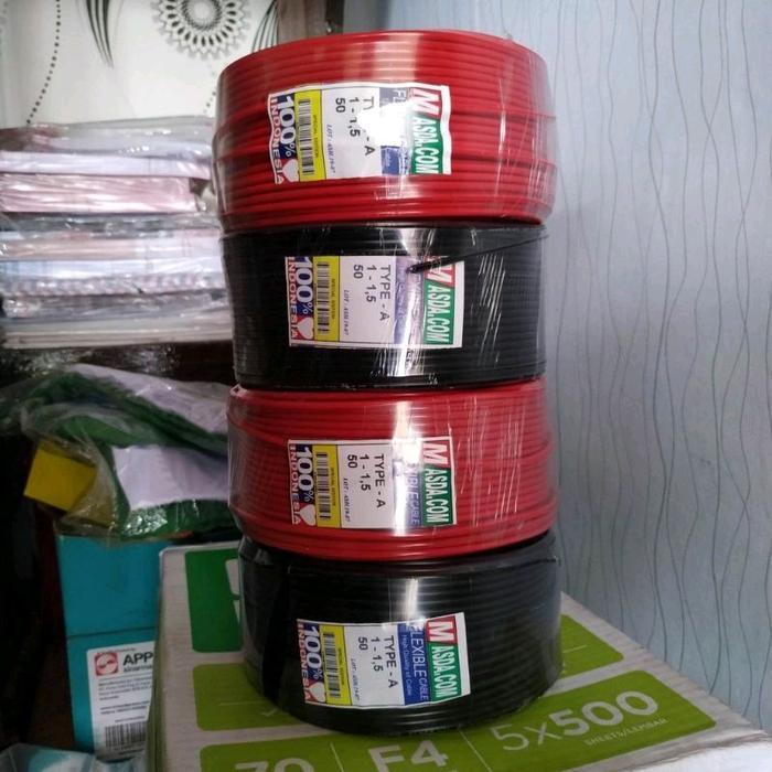 Kabel Listrik Tunggal Masda 1 1.5 Mm ( 50 Yard ) Kabel Listrik Tembaga Engkel Tunggal Aluminium Temb
