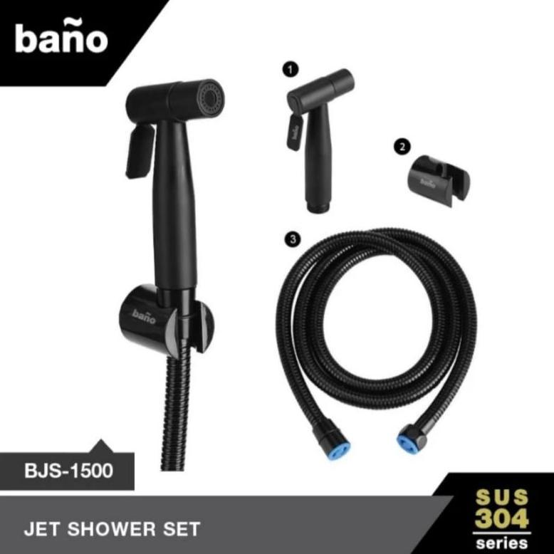 Jet shower toilet stainless hitam jet shower bano hitam