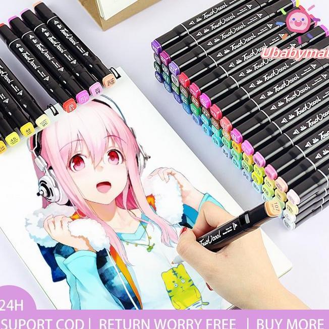 Codtouch 12366080120 Warna Sketsa Spidol Umum General Marker Set Animation Markers Pen Foto Statione