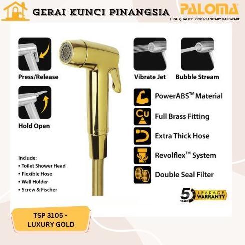 PALOMA TSP 3105 TOILET SHOWER JET WASHER GOLD SHOWER BIDET