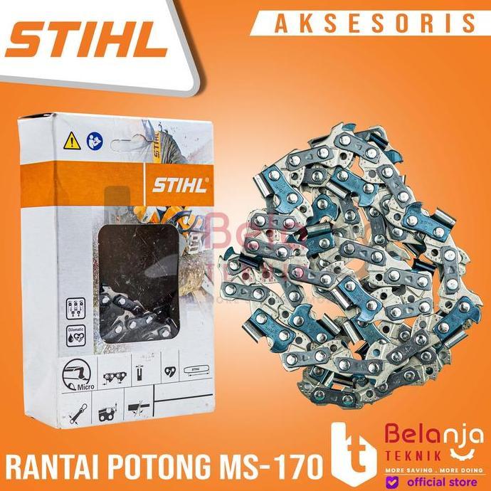 PROMO Rantai Mata Gergaji Potong MS-170 14 Inch STIHL Mata Gergaji Potong Mesin Gergaji Chainsaw MS 
