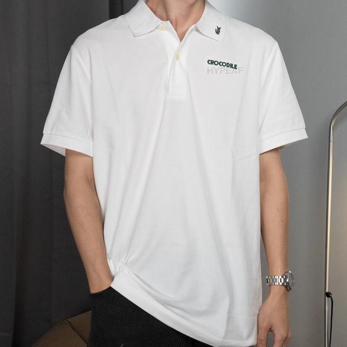 Kaos Polo LACOSTE Men's Embroidered Slogan Polo Shirt [100% Authentic]