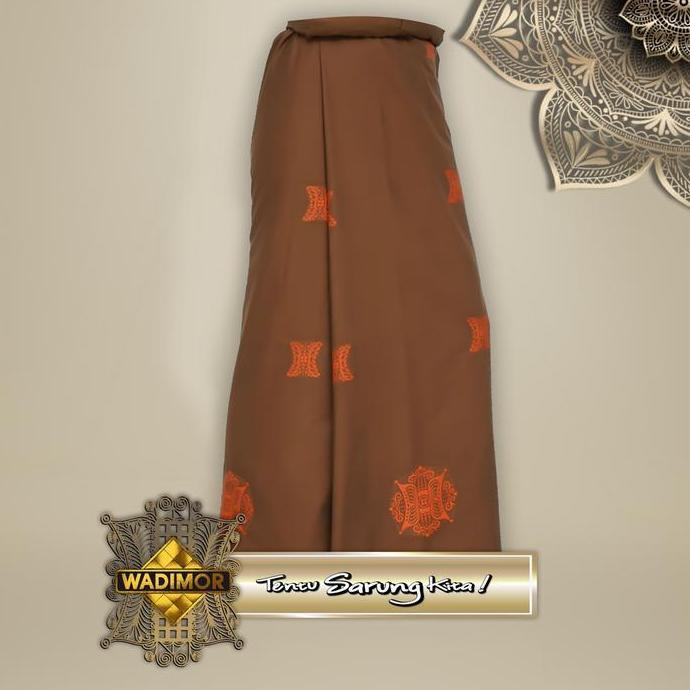 Relig- Wadimor Sarung Tenun Jacquard Bordir Pintu Aceh Kain Katun Dewasa