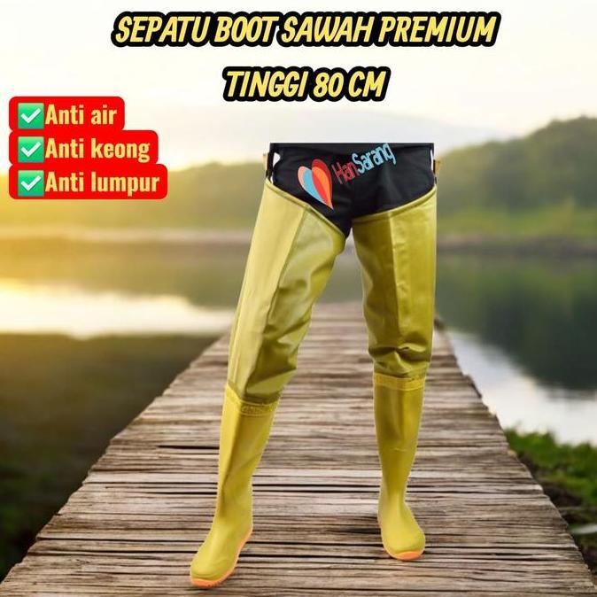 Sepatu Boot Karet Panjang Premium Sepatu Boot Sawah Sepatu Boot Petani Sepatu Sepatu Bot Karet Pria 