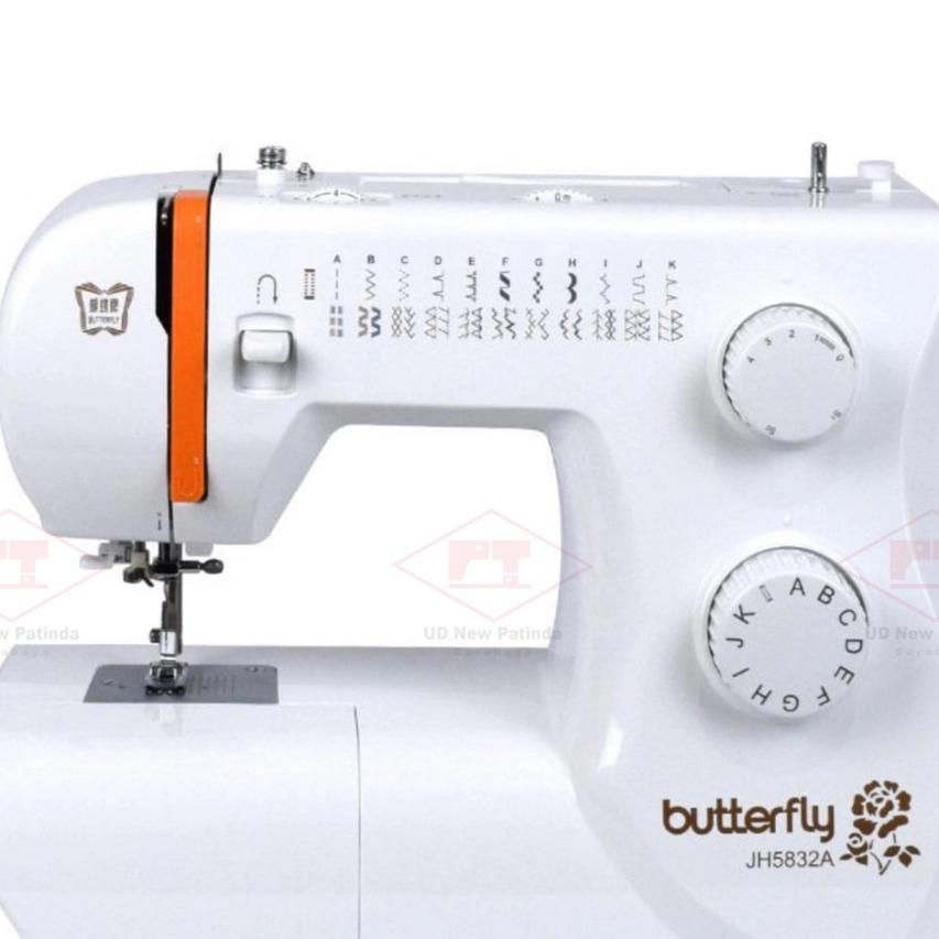 ] Mesin Jahit Butterfly JH5832A Portable Rumah Tangga JH 5832 A