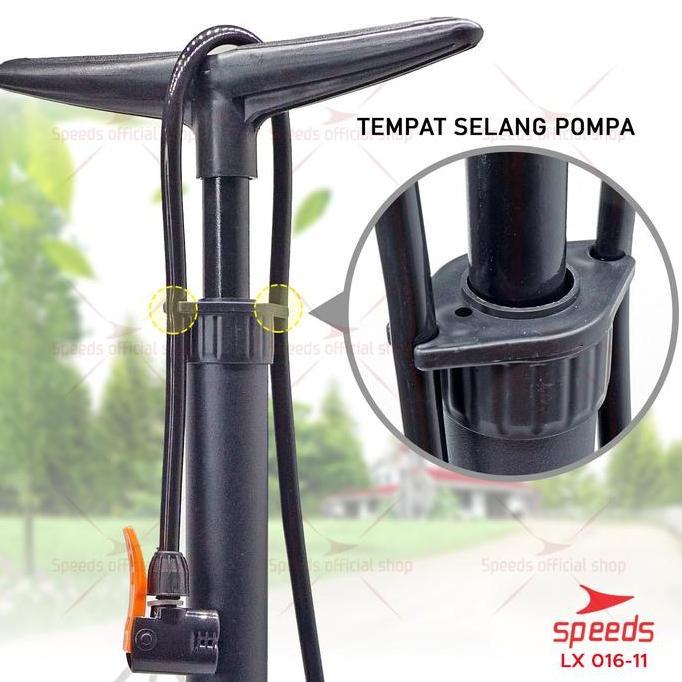 Pompa Angin Manual Stainless Untuk Ban Sepeda/Motor Pompa Ban 3 Kepala 01611 - Sar Mart