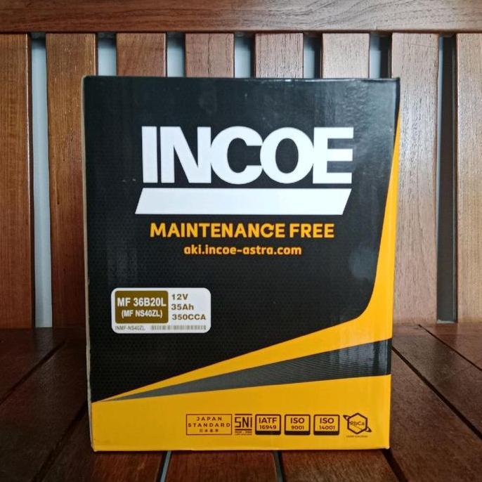 Aki accu mobil Agya, Ayla, Calya, Sigra NS40ZL INCOE MF Aki kering