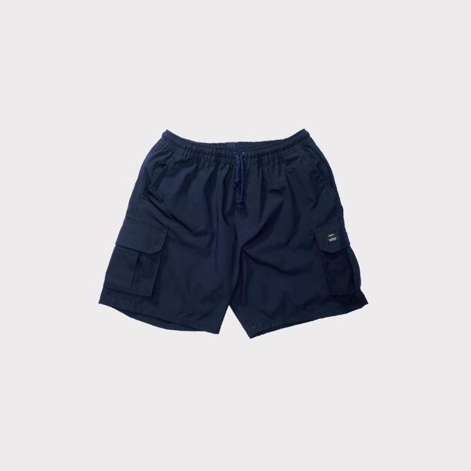 Boyboying- Unkl347 Pants Celana Pendek Cargo Hitam Bahan Ripstop Zorn