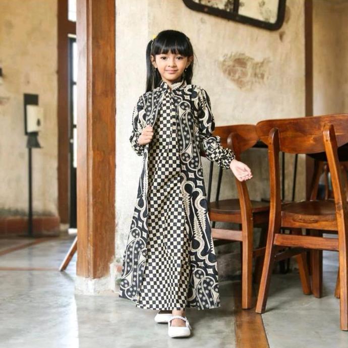 Kidsrelig- Couple Batik Anak Cewek Cowok Terbaru | Setelan Batik Anak Gamis Perempuan Dan Kemeja Pen