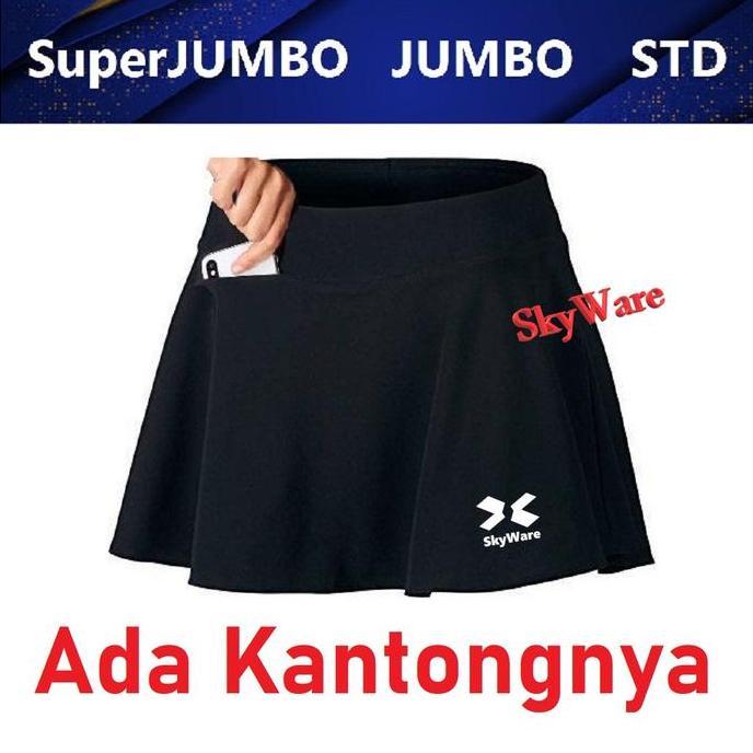 Lngsungkirim- Rok Penutup Celana Ketat (Legging) Mini Skirt Casual Olahraga Lari Senam Tennis Zumba 