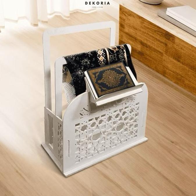 Rak Sajadah, Mukena, Quran Ala Morocco | Rak Mushola Estetik