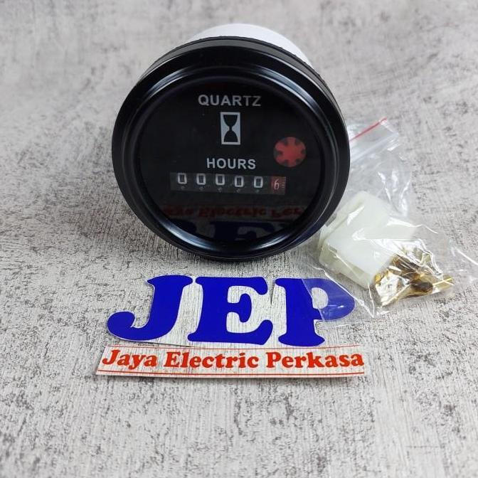 Promo HOUR METER / JAM GENSET / HOUR COUNTER QUARTZ  VDO 12V / 24V DC 6-80V COD