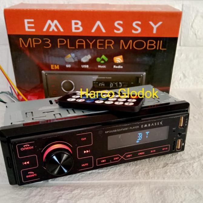* TAPE MOBIL SINGLEDIN EMBASSY USB MMC FM BLUETOOTH EMBASSY DIGITAL //