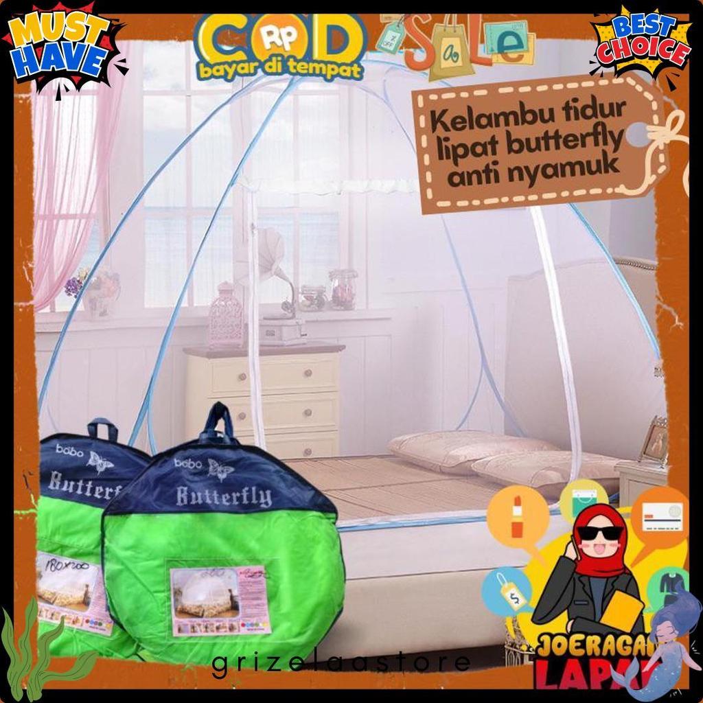 [Joeragan Lapak] Kelambu Tidur Anti Nyamuk Tenda Lipat Bayi Anak Dewasa Tudung Kasur Selambu Rsokr