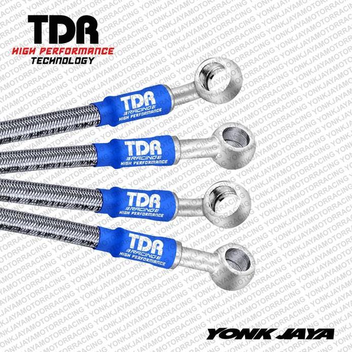 Selang Rem TDR Aerox (NVX) ABS Silver