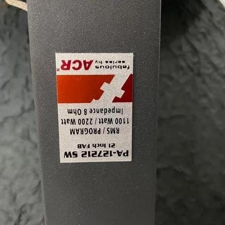 Speaker Acr Faboulous 21 Inch PA-127212 SW